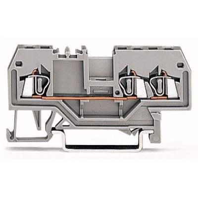 3-draads rijgklem; 1,5 mm²; Markering in het midden; voor draagrail 35 x 15 en 35 x 7,5; CAGE CLAMP®; 1,50 mm²; zwart