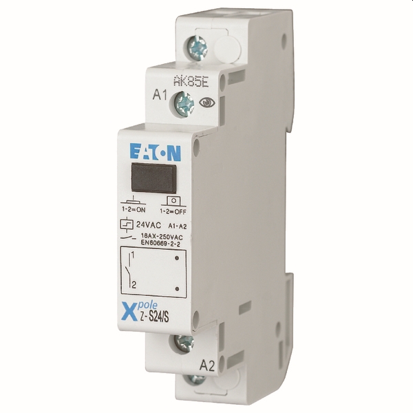 Impulsrelais Z-S24/S - 24 VAC / 12 VDC - 16A - 1M contact - 1TE (Z-S24/S)