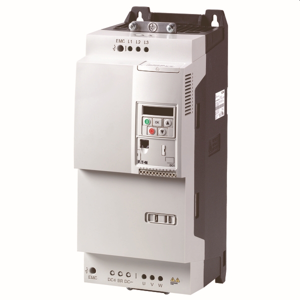 Frequentieregelaar U/f, SLV, DC1 E1 3~/3~400V 39A 18,5kW IP20 (DC1-34039NB-A20CE1)