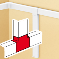 T-aftakking 60 x 40 mm DLP lijsten halogeenvrij