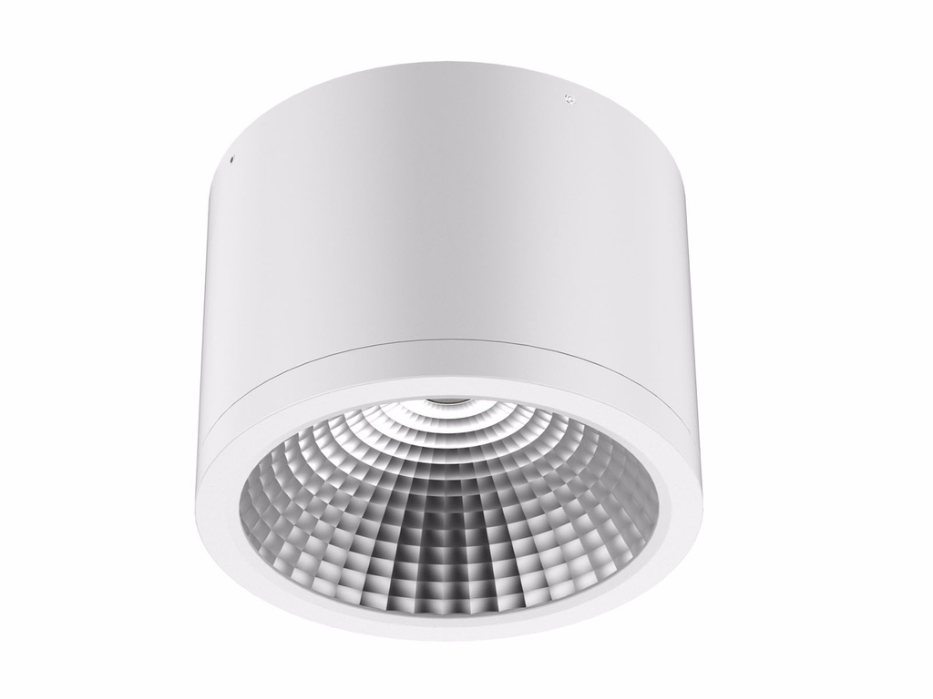 DL38 IP54 Opbouwspot voeding 100-240 VAC 50/60 Hz, 25W 120 mm x 110 mm wit Toonzaal model