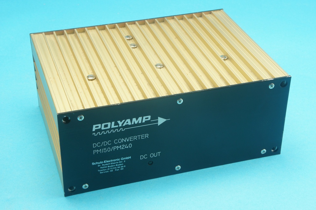 Polyamp PM150C24 PM150/PM240 DC/DC converter 19" rack mount, input: 75-150 VDC 4A, output: 24VDC 6.25A