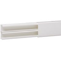 DLP lijst 40 x 16 mm - wit - lengte 2,1 m - met scheiding - geleverd met deksel - met beschermingsfilm