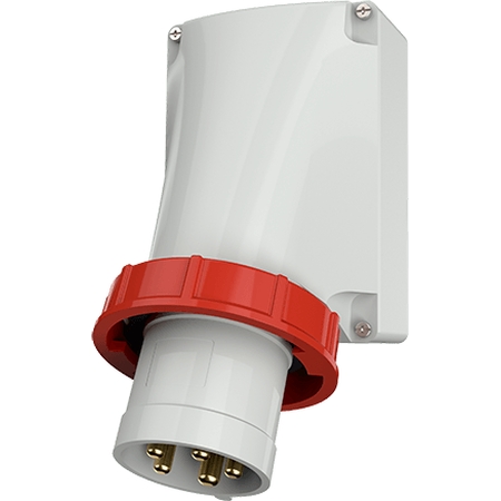 Toestelcontactstop 125A 5P 6H 400V rood IP67