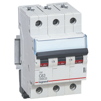 Automaat TX³ 6000A/6kA 3P C63 400V - 3 modules