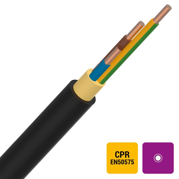 EXVB energiekabel en aansluitkabel XLPE/PVC 1kV Eca 4G2,5mm²