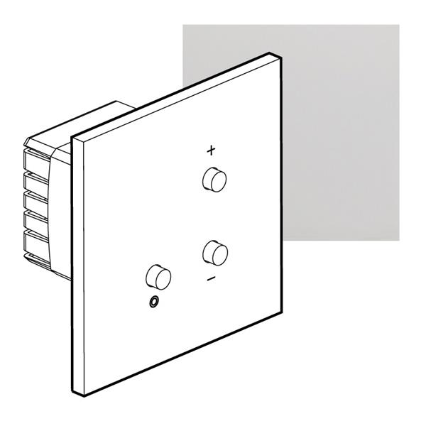 ART universele dimmer 3/400W épure Gespiegeld staal