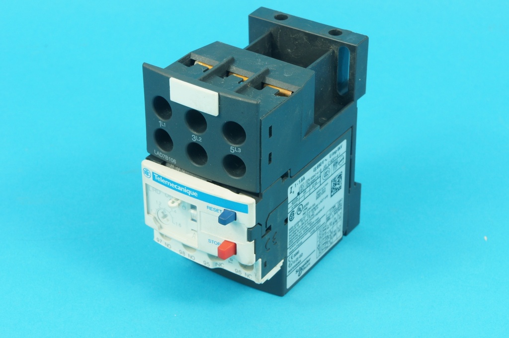 Thermal overload relay 1 - 1,6A + LAD7B106 block