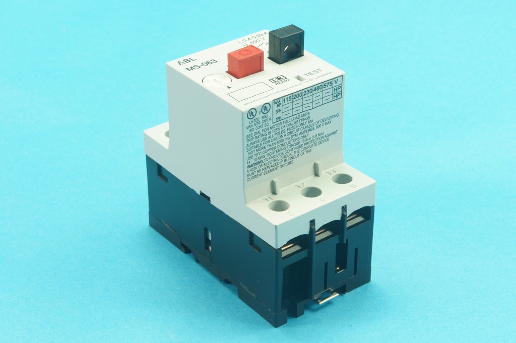 ABL MS-063 3-phase motor protective circuit breaker, 0.4 - 0.63 A 690 VAC 50/60 Hz