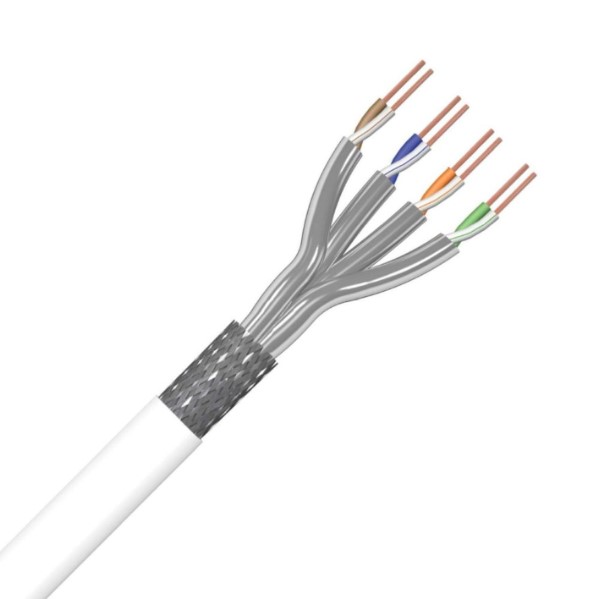 S/FTP CAT6A 4P LSOH Cca-s1,d2,a1 Wit