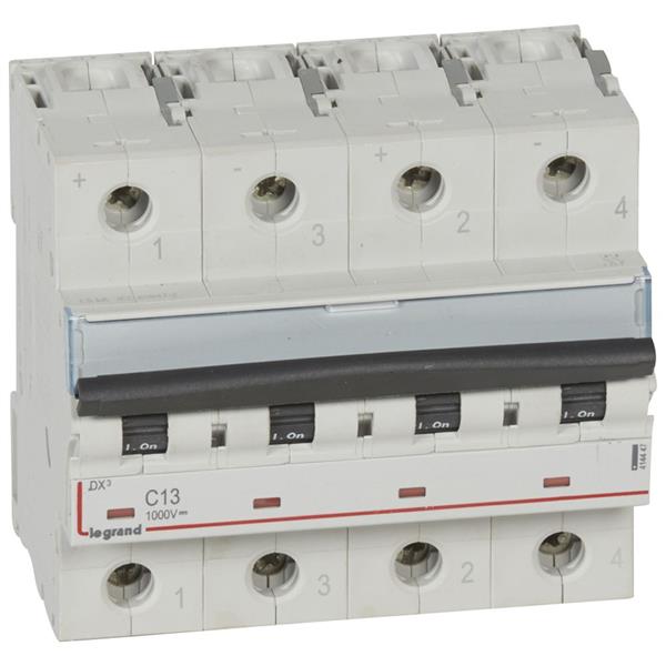 Automaat 1000Vdc - 13A 2 poles - 4 modules