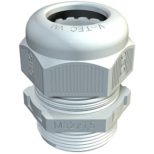 Wartel V-TEC M IP68 lichtgrijs M12 - polyamide