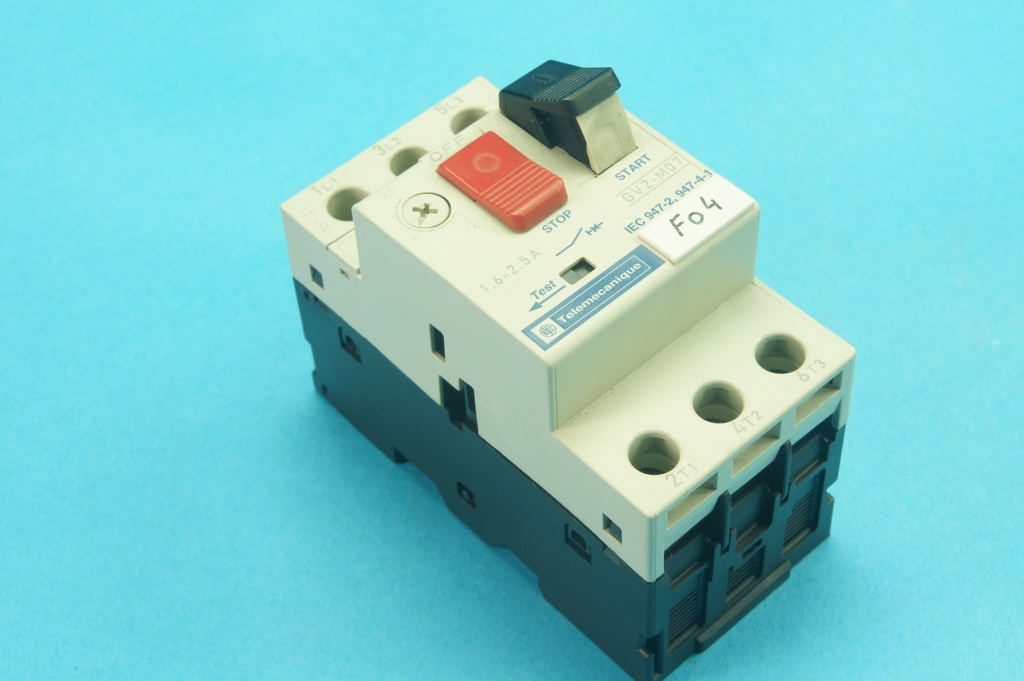 Telemecanique GV2-M07/1.6-2.5A motor-ptotective circuit breaker 3 poles 1.6 - 2.5 A