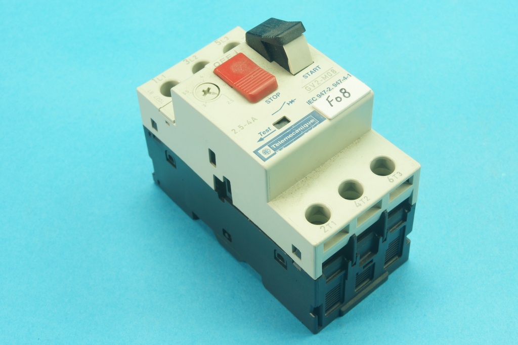 Telemecanique GV2-M08/2.5-4A motor-ptotective circuit breaker 3 poles 2.5 - 4.0 A