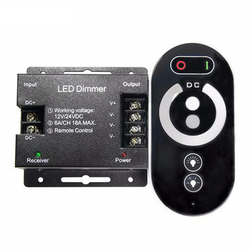 Wireless touch LED controller (1 Channel), Input: 12V/24VDC 6A*3channel 18A, Output:12V/24VDC, 216W/432W