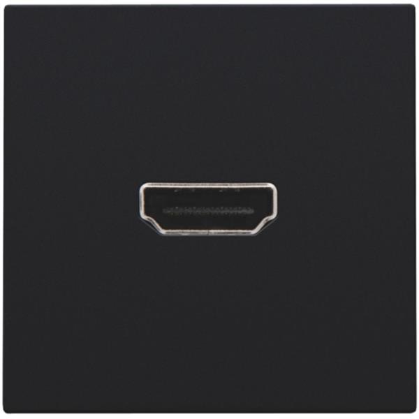 Afwerkingsset met HDMI-naar-HDMI-aansluiting, black coated