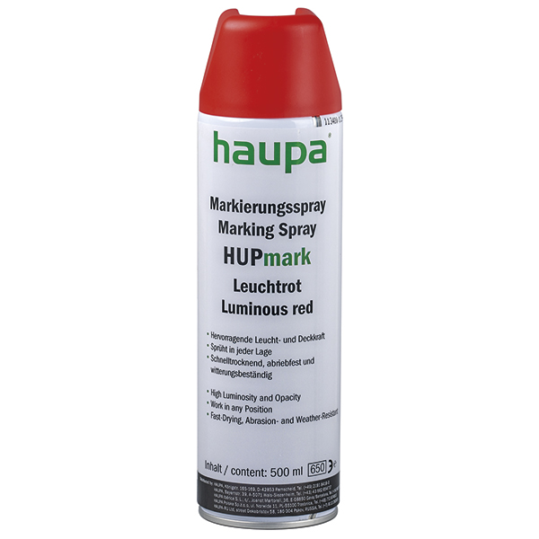 Markeerspray HUPmark rood 500ml