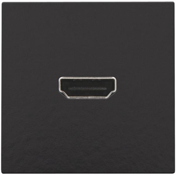 Afwerkingsset met HDMI-naar-HDMI-aansluiting, Bakelite® piano black coated