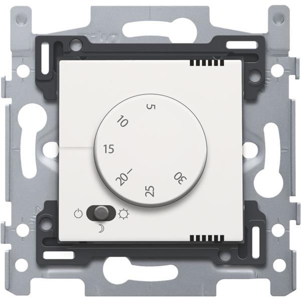 Thermostaat elektronisch met 3 standenschakelaar, verwarming of airco, white ste