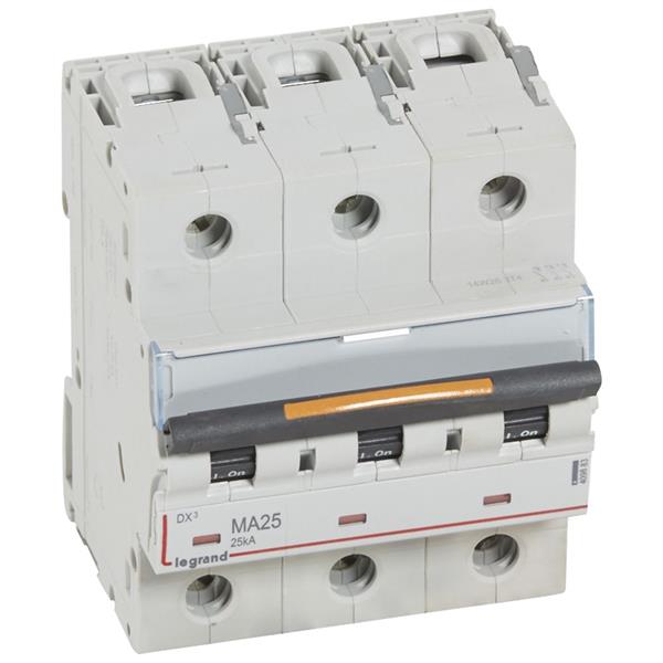 Automaat DX³ MA- 25kA - enkel magnetisch 320A - 3-polig 400V - 25A - 4,5 mod.