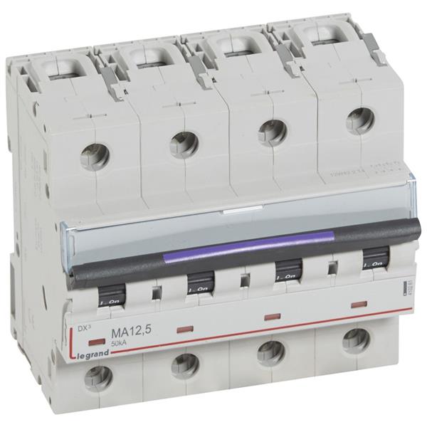 Automaat DX³ MA - 50kA - enkel magnetisch 160A - 4-polig 400V - 12,5A - 6 mod.