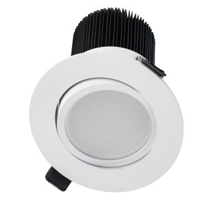 Downlighter Ø125mm 20W 930 1700Lm 80° niet dimbaar CRI 90 WIT