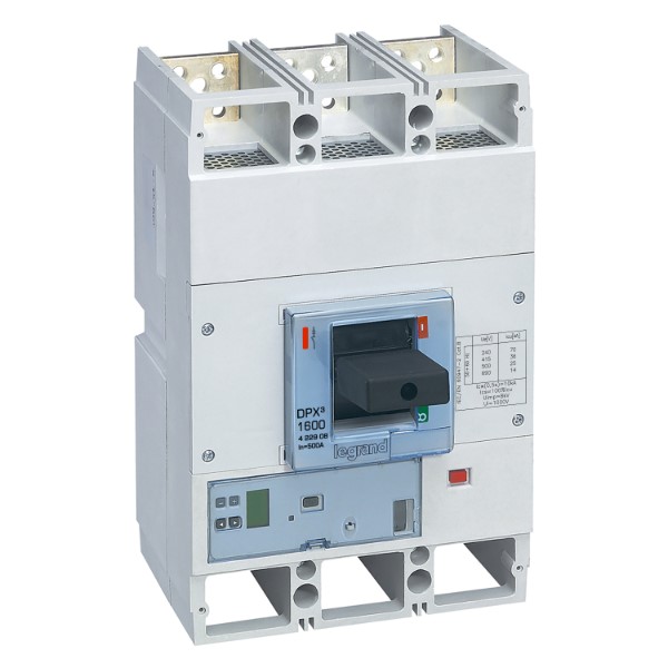 Aut. DPX³ 1600 3P 500A 36kA met meting - elektronisch S10