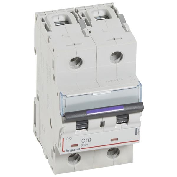 Automaten DX³ 2P C 10A 230/400V - 50KA - 3 modules