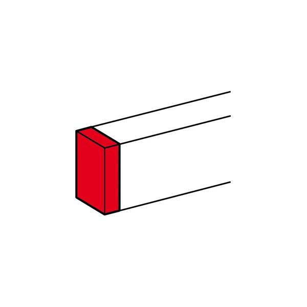 Einddeksel voor DLP aluminium wandgoot 65 x 105 mm met dekselbreedte 85 mm