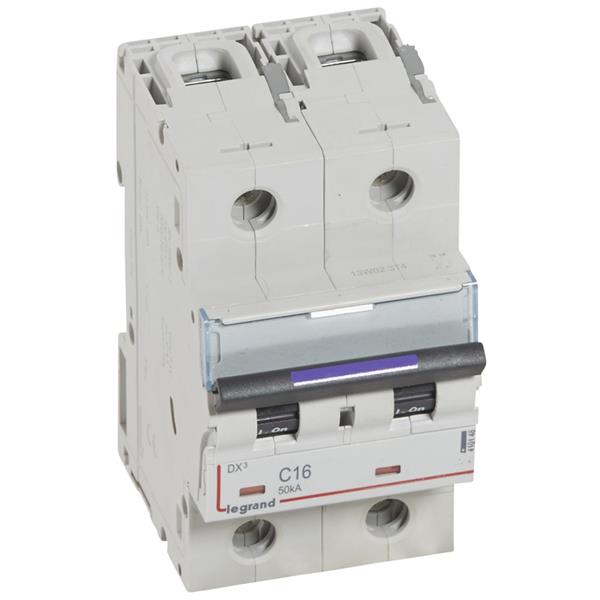 Automaten DX³ 2P C 16A 230/400V - 50KA - 3 modules