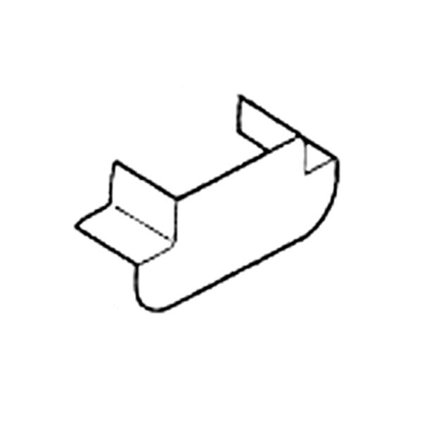 T-aftakking voor wandgoot DLP distri 120 x 80 mm - hoogte 80 mm - wit