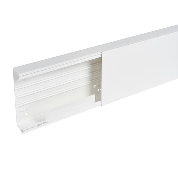 DLP distri wandgoot - 1,20m sectie 200 x 60 mm - wit