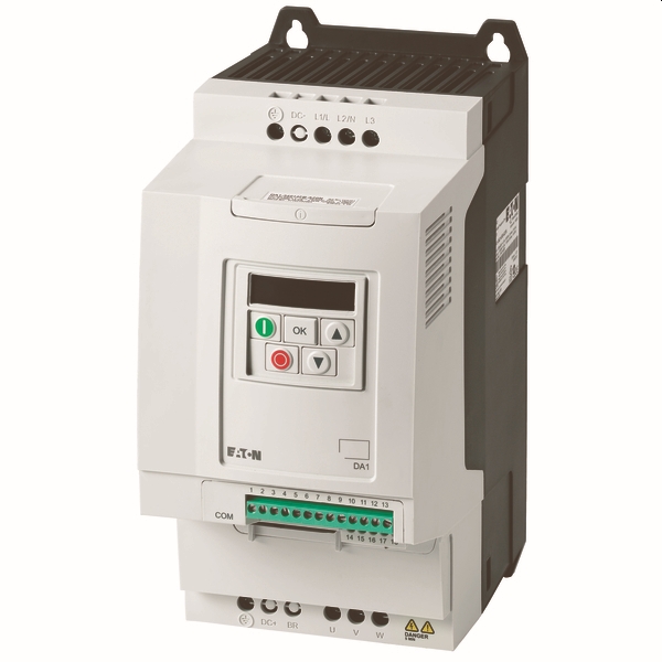 Frequentieregelaar U/f, SLV, CLV, DA1 3~/3~400V 24A 11kW EMC IP20 (DA1-34024FB-A20C)