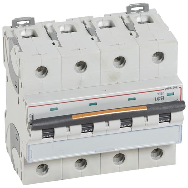 Automaat DX³ - 25kA - curve B - 4-polig - 400V - 40A - 6 modules