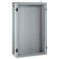 Metalen wandkast XL³ 800 - breedte 700 mm - hoogte 1095 mm - diepte 225 mm - IP 55 - IK 08 met deur - geleverd zonder zijpanelen - grijs RAL 7035