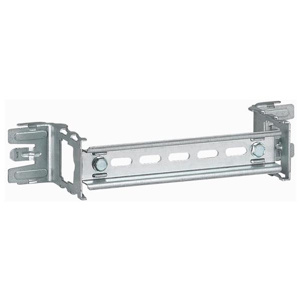 Rail - breedte 250 mm - voor kabelmantel XL³ 400 - capaciteit 9 modules - geleverd met 2 bevestigingsbeugels - te monteren op de functionele stijgprofielen