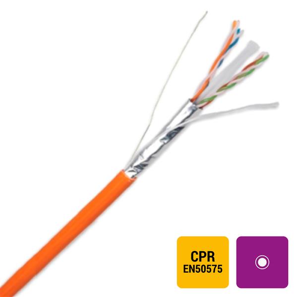 LANmark-6A F1/UTP AWG23 Cat 6A LSZH Dca s2d1a1 Orange 1000m reel