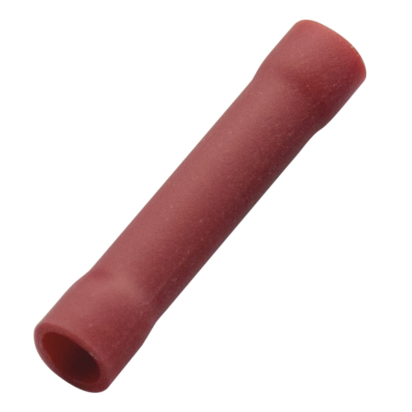 Stootverbinder PVC 0,5-1mm² 22,7mm rood per stuk