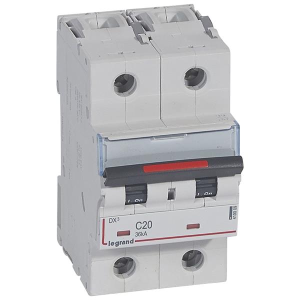 Automaten DX³ 2P C 20A 230/400V - 36KA - 3 modules