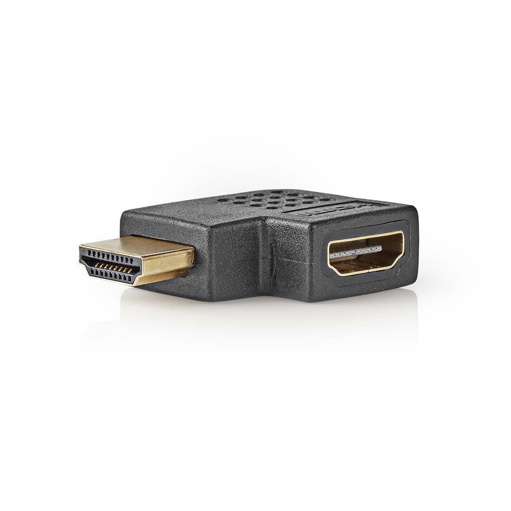 HDMI-Adapter|HDMI Connector | HDMI Output | Verguld | Zwenken | ABS | Zwart | 1 Stuks | Envelop