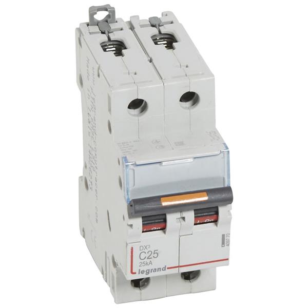 Automaten DX³ 2P C 25A 230/400V - 25KA - 2 modules