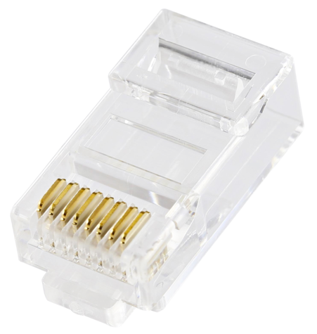 RJ45 Cat 6 Unshielded connector (100 stuks)