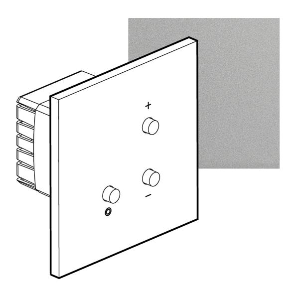 ART universele dimmer 3/400W épure Satijn staal