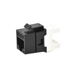 Cat. 6 UTP connector jack, black