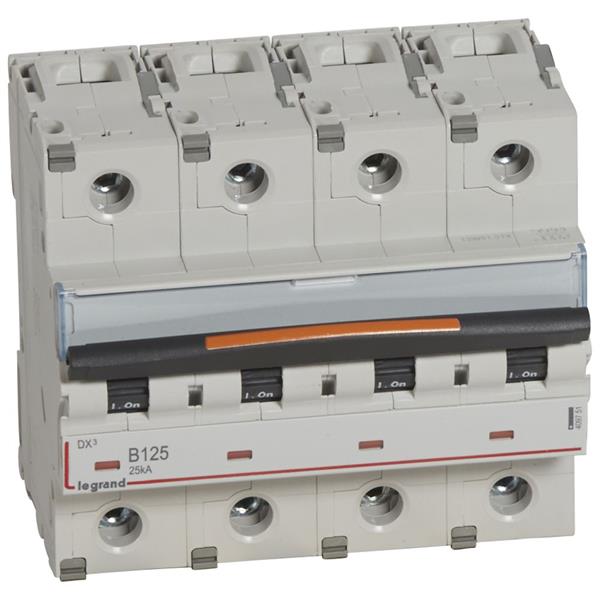 Automaten DX³ 4P B 125A 400V 25KA - 6mod