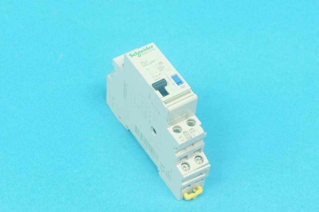 Schneider Electreic TLC 15518 modular impulse relay 2 poles with 1 NO 16A 250 VAC contact and coil 230/240 VAC