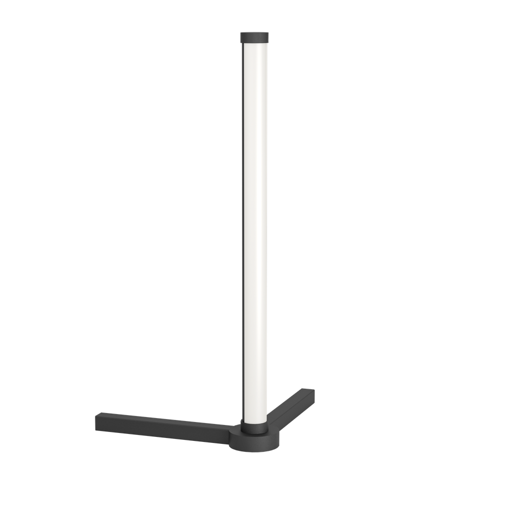 RGBIC Tafellampen staal zwart / Kunststof wit H: 425 mm, De behuizing: staal /zwart Glas/kap: Kunststof wit  Fitting: LED Soort verlichtingsmiddel: LED Watt: 1X5,9W Lumen: 620 Kelvin: 3000K Lichtkleur: RGBW Lichtbron(nen): inclusief