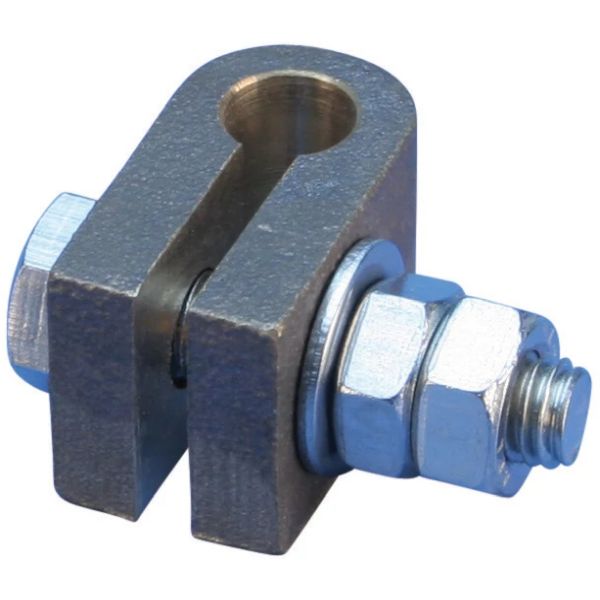 Ground Rod Split Clamp, Rod to Tape, 14.2 mm Max dia, M10