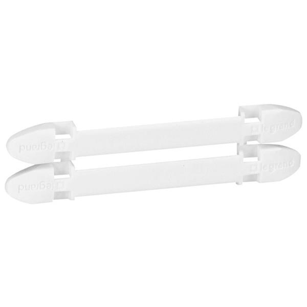 Duplix blanco merktekens voor kabels - 2 witte merktekens - te bevestigen met Colring kabelband 2,4 en 3,5 mm - UV-bestendig met hoes - referentienummer 384 97