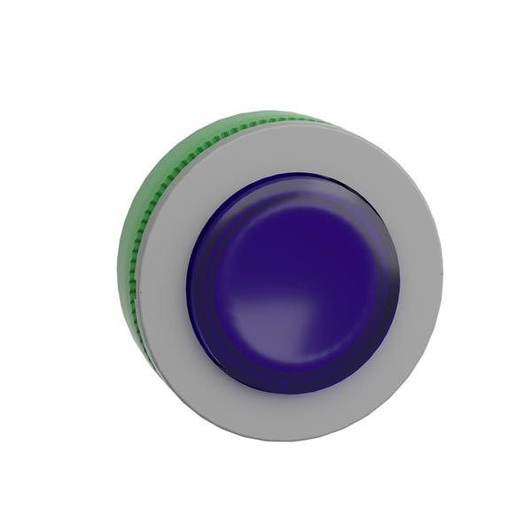 FM BLUE PROJECTING ILLUM PUSHBUTTON HEAD